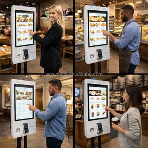 Kiosco de Pago con Pantalla Táctil para Hotel, con Escáner y Dispensador de Tarjetas RFID, para Boletos de Cine, de WUXIN, con Sistema de Autoregistro - Product Image 1