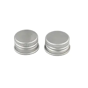 Silberner Schraub deckel für kosmetische Kunststoff verpackungs flasche 13mm 15mm 18mm 20mm 24mm 28mm 30mm 32mm 38mm 46mm 68mm 89mm