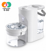 Fontaine à eau automatique sans cordon pour animaux de compagnie, avec séparation eau sale et eau fraîche, conception d'ajout d'eau automatique pour produits pour animaux.