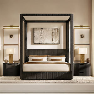 Mesa de Cabeceira Vintage Francesa Byron em Madeira Sólida Europeia para Quarto Luxuoso, Móvel de Casa RH - Product Image 5