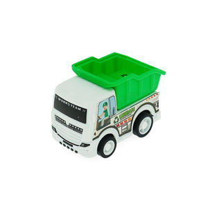 Plastik tarik kembali lingkungan kendaraan sanitasi teknik mobil mainan gesekan untuk anak-anak kejutan besar telur 70 MM kapsul - Product Image 5