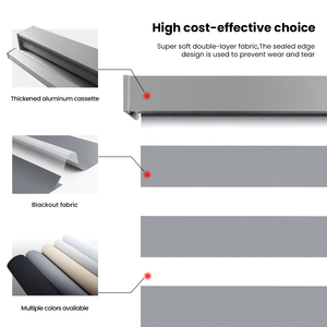 Hiện đại cơ giới ổ điện ngày/đêm Zebra Con lăn rèm không dây điều khiển từ xa được xây dựng trong cửa sổ đồng bằng Shades cửa chớp - Product Image 2