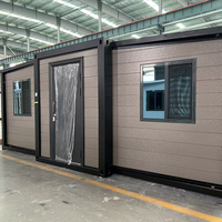 Maison conteneur préfabriquée extensible en structure acier, personnalisable, de haute qualité, facile à installer, vente en gros