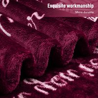 Jeté d'hiver en flanelle tissée super king size 50x60 pouces, épais, 100% polyester, certifié OEKO-TEX, fabriqué en Chine, pour canapé, pour adultes, chauffant