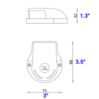 Feu de navigation LED étanche IP67 In Hooper 1,5W avec portée de 2 milles, fixation sur pont de yacht pour usage marin