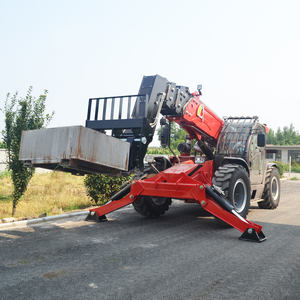 4Ton 18M Manipulador telescópico Carretilla elevadora telescópica de granja todo terreno con elevador de construcción de cubo Manipulador telescópico a la venta - Product Image 4