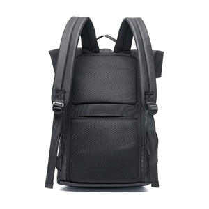 Sac à dos noir à enroulement pour homme 20-35L, imperméable avec poche intérieure zippée, loisirs et voyage, printemps 2025 - Product Image 2