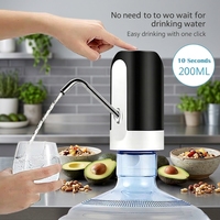 Pompe à eau potable électrique USB portable pour la maison et l'extérieur, mini pompe filtrante pour bouteille d'eau d'un gallon