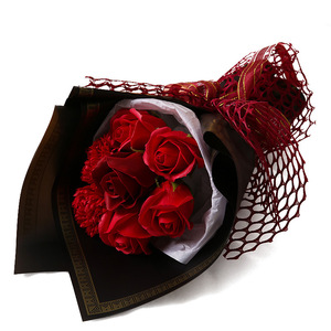 Bouquet <span class=keywords><strong>de</strong></span> roses <span class=keywords><strong>éternel</strong></span>les en savon, fini, <span class=keywords><strong>de</strong></span> haute qualité, pour la Saint-Valentin, un mariage, un cadeau <span class=keywords><strong>de</strong></span> Tanabata, petit kiosque - Product Image 5