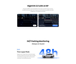 Dddpai Z50 Pro Mini Xe Dash Cam Kép GPS Cao Kép Ống Kính Màn Hình Cảm Ứng Android IPS Máy Ghi Âm Di Động Cho Tầm Nhìn Ban Đêm <span class=keywords><strong>H.264</strong></span> - Product Image 5