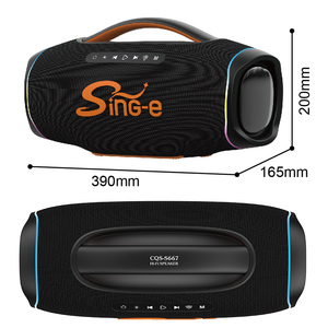 Altavoz Bluetooth CQS-S667 de 5 Altavoces y 2.5 Pulgadas con Subwoofer para Fiestas, <span class=keywords><strong>Karaoke</strong></span> en Casa y Uso en Exteriores, con Micrófono Inalámbrico - Product Image 4