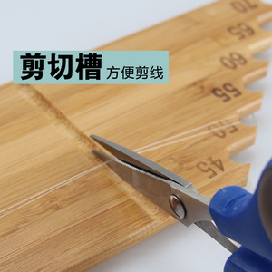 Règle de mesure de ligne de pêche en bois Aohu 60-100cm, accessoire de pêche multifonctionnel pour eau douce - Product Image 4