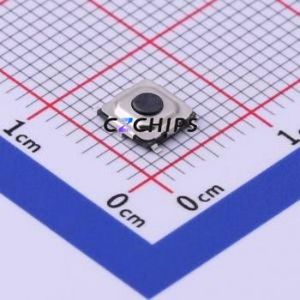 TME-533K-Q-T/R Tactile Switch SMD Switch Single Pole Single Throw Round Button 1.6N Vertical Mount - Product Image 1