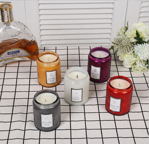 Leere elegante Kunst dekorative rote Tee weiß grau lila nordische Hochzeit Weihnachten Kerze Gläser Gläser Halter Lieferanten - Product Image 4