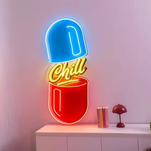 Decoración de Gimnasio con Frases Motivadoras, Arte de Pared con Luz de Neón y Elementos de Diseño con Temática Muscular - Product Image 4