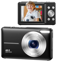 Cámara Digital Mini Innovadora 2026, CMOS Full HD, Diseño Portátil, 48MP, Zoom 18X, Modelo DC02S