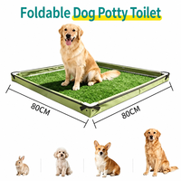 Tapis de propreté pour chien à 3 niveaux en gazon artificiel réutilisable, bac à litière intérieur pour animaux de compagnie, tapis de drainage en mousse EVA lavable pour chien