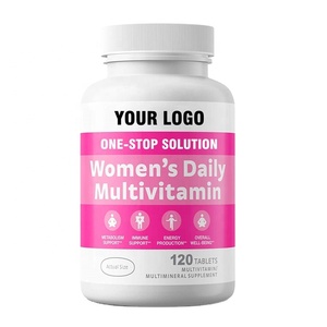 Comprimé de supplément de multivitamines de marque privée OEM pour les femmes saveur de fruit naturel minéraux multivitamines - Product Image 1