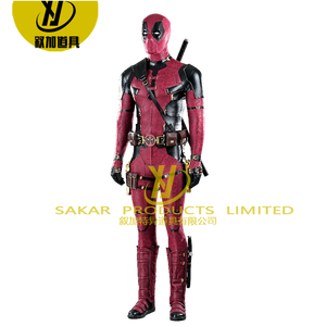 Costume de <span class=keywords><strong>cosplay</strong></span> de personnage de film de haute qualité, sur mesure pour <span class=keywords><strong>Deadpool</strong></span> 3 Wade Wilson, pour collection personnelle, adulte, jeu de rôle - Product Image 5