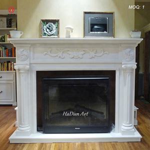 Pas cher prix blanc naturel Marbre cheminée - Product Image 1