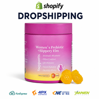 Gomitas Probióticas para Mujeres OEM ODM con Extracto de Olmo Rojo, Suplemento Dietético para la Salud Íntima, Equilibrio del pH, Marca Privada, Dropshipping
