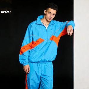 Мужской спортивный костюм OEM: легкая нейлоновая куртка и брюки-джоггеры, светоотражающая ветровка, тренировочный костюм - Product Image 3