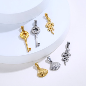 男性用ステンレス鋼コブラパイソンスネークペンダントネックレスヴィンテージゴシックジュエリースネークアクセサリーチェーンネックレスヒップホップ - Product Image 5