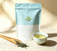 Sachet Doypack refermable en PET, VMPET, PE de qualité alimentaire, avec impression personnalisée, pour thé en fleurs séchées et thé en vrac