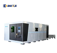Machine de découpe laser à fibre entièrement fermée BEKE Heavy-Duty 4020-6KW, commande CNC 3 axes, refroidissement par eau, découpe de métaux