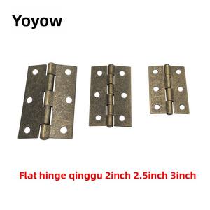 Nieuwe Chinese stijl ijzeren vlakke scharnieren <span class=keywords><strong>2</strong></span> inch <span class=keywords><strong>2</strong></span>,5 inch <span class=keywords><strong>3</strong></span> inch antiek brons vouwscharnieren voor kastdeuren gemaakt in China - Product Image 4