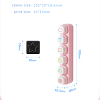 Logo Timbre Logo personnalisé Petit mini tampon pré-encré pour journal lié
