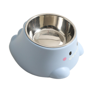 Stainless Steel Pet Bowl Non Slip Anti Tipping Detachable Easy Clean For <b>Cat</b> Rounded Shape Cw7002 - Product Image 1
