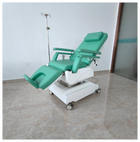Fauteuil d'hémodialyse robuste MT MEDICAL avec 3 moteurs DC et coussin en PVC imperméable pour dialyse prolongée des patients.