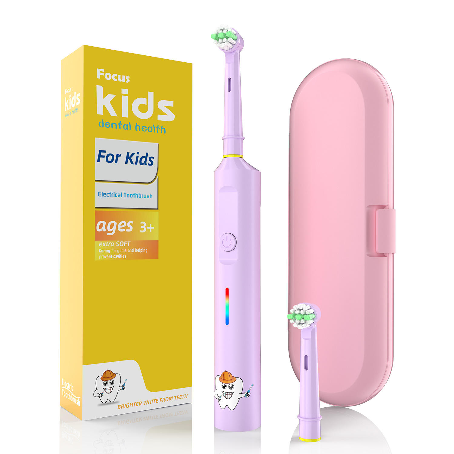 3957 แปรงสีฟันเด็ก - สีชมพู [ขนแปรงเด็ก SB-10]