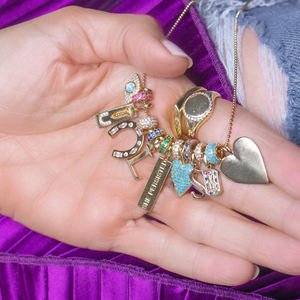 <span class=keywords><strong>Collana</strong></span> Gemnel in Argento 925 <span class=keywords><strong>di</strong></span> Alta Qualità con Ciondolo a Cuore Arcobaleno in Cristallo <span class=keywords><strong>di</strong></span> Rubino e Oro Vero - Product Image 3