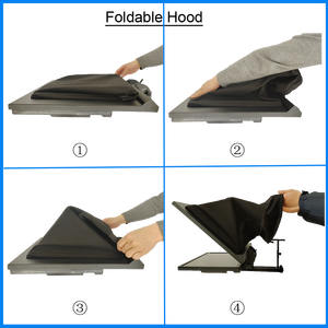 Simar Téléprompteur de studio professionnel de 27 pouces avec écran auto-inversable, format plus grand, pour l'enregistrement <span class=keywords><strong>vidéo</strong></span> - Product Image 5