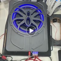 Subwoofer de voiture 10 pouces sous le siège, forme d'araignée, avec lumière bleue, pour voiture universelle MF-ZL10 avec éclairage