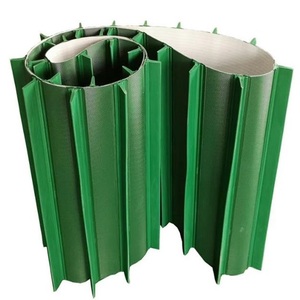 Sabuk konveyor <span class=keywords><strong>PVC</strong></span> sisi bergelombang hijau dengan cleat - Product Image 2