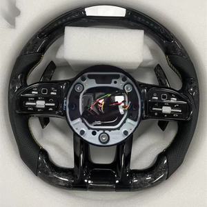 Volante de Fibra de Carbono para <span class=keywords><strong>Mercedes</strong></span> Benz Amg W204 C63 W212 W218 W207S, Ensamblaje de Volante para Automóvil - Product Image 6
