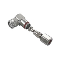 Kabel Koaksial 5D-FB LMR300 50ohm dengan Konektor Penjepit Sudut Kanan RF Koaksial TNC Male Plug Produsen Kabel Antena Listrik