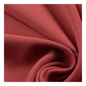Wholesale 100% Polyester Woven Crepe Style Soft Hand Feel Fabric Silk Chiffon Fabric For Lady's Dress
