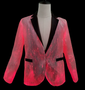 Veste de costume pour homme en fibre optique LED, lumineuse, changeante de couleur, pour soirée, mariage, scène - Product Image 1