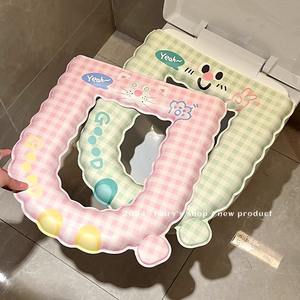 Funda Impermeable para Asiento de Inodoro de EVA, Lavable, Engrosada, Antibacteriana, Adhesiva, para Uso en Todas las Estaciones - Product Image 2