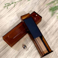 Boîte portable personnalisée de 10g pour bâtonnets d'encens aromatiques en bois, support magnétique, mini format de poche, bâtonnets d'encens naturels pour la maison, le yoga et le spa