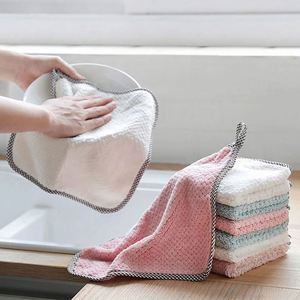 Chiffon de nettoyage absorbant en velours corail pour la cuisine, antiadhésif et anti-graisse, à suspendre - Product Image 5