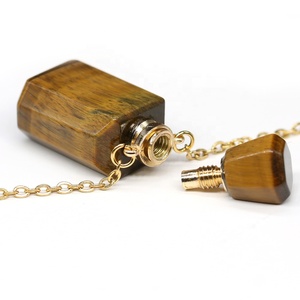 <span class=keywords><strong>Mini</strong></span> colar com pingente difusor de óleo essencial, pingente garrafa de perfume em pedra natural de 16x36mm, joia feminina, colar com óleo essencial de cristal - Product Image 5