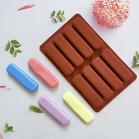 Molde de Silicona Eversoul Antiadherente de 8 Cavidades para Galletas, Chocolate y Pasteles, Herramienta para Hornear