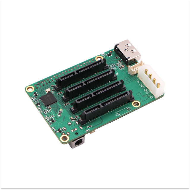 Penta SATA HAT Support 5 SATA Drives Fit Raspberry Pi 5 ROCK Pi Series SBC 3C 5A 4A 4B 3A Expansion Board Radxa