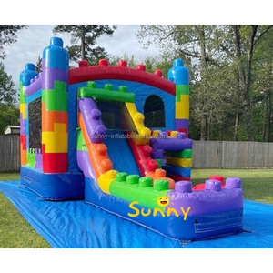 Toboggan aquatique gonflable commercial Super <span class=keywords><strong>Mario</strong></span> <span class=keywords><strong>Mario</strong></span> Bounce avec toboggan Château gonflable <span class=keywords><strong>Mario</strong></span> Brother - Product Image 2