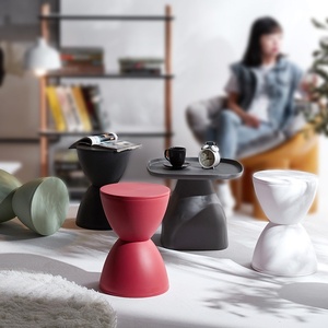 Taburete Otomano Multifuncional <span class=keywords><strong>de</strong></span> Plástico Reforzado <span class=keywords><strong>de</strong></span> Estilo Artístico Nórdico para Vestíbulo, Sala <span class=keywords><strong>de</strong></span> Estar y Entrada del Hogar - Product Image 3